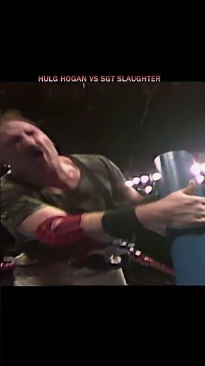 Hulk Hogan VS Sgt. Slaughter Match in Wrestlemania 1991 #wwewrestler #wwe