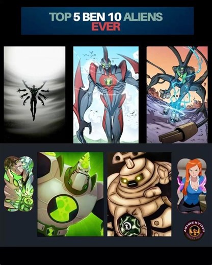 Top 5 ben 10 aliens ever!