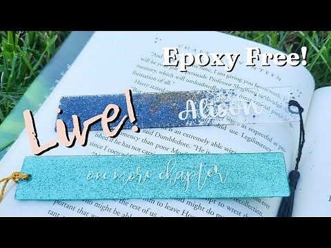 🔴 EASY bookmark tutorial personalized with Cricut or Silhouette | LIVE Craft with me