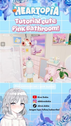 Kirei Dokie on Instagram: "😌 yg simple dlu ya ges tutorial nya, tpi estetik ttp no 1 #heartopiaindonesia #heartopiagame #heartopiatutorial #heartopiabathroom"