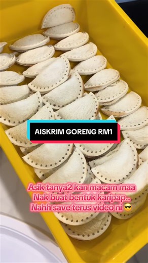 Sebabkan ramai tanya mcm mana nak buat Aiskrim Goreng Bentuk Karipap, Nah saya share lagi 🤦🏼‍♀️ save terus tau 🥳 #fyp #viral #aiskrimgoreng