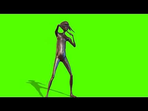 HOWARD THE ALIEN (The Original) Green Screen Chroma Key 720p