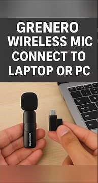 How to Connect Grenero Wireless Mic to Laptop (No App Needed!) #shorts #grenaro #trending #viral