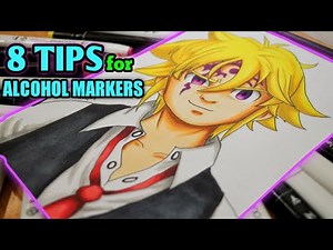 8 TIPS How to IMPROVE COLORING using ALCOHOL MARKERS