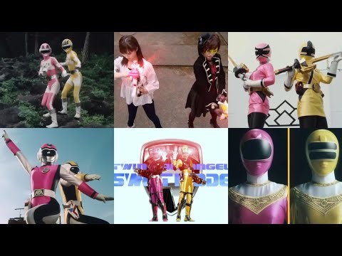 All Female Pink and Yellow Couples Henshin Super Sentai Series Recopilation