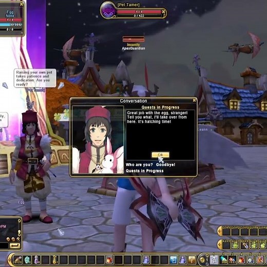 Hatching an Egg in Flyff Universe