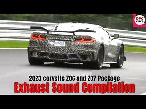 2023 corvette Z06 and Z07 Package Exhaust Sound Compilation