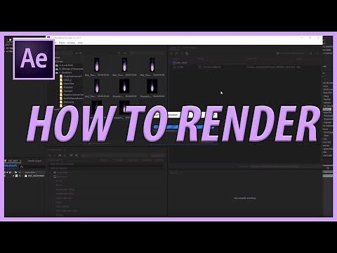 How to Render/Export in Adobe After Effects CC (2017)