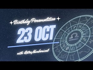 23 October Zodiac Horoscope: Birthday Personality & Traits Revealed