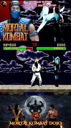 Sub-Zero vs Raiden - Mortal Kombat 1 (1992)