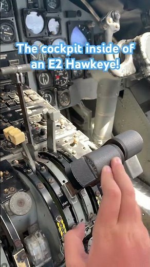 The cockpit of an E2 Hawkeye! #plane #aviation #plen #sandiego #aircraft #airport #cockpit