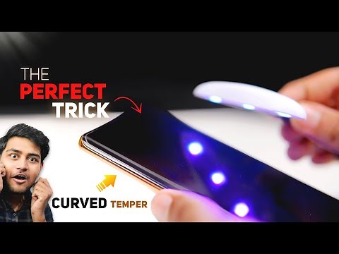 I applied UV Tempered Glass...THE BEST WAY 🤩" Curved Tempered Glass Screen Protector "