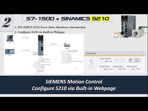 MS06B. [Siemens S210 #02] Using Webpage to Configure SINAMICS S210 Servo Drive