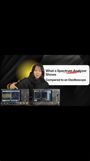 Rigol North America on Instagram: "Oscilloscopes and spectrum analyzers don’t compete, they complement. Here’s a quick look at how each instrument represents the same signal from a different domain. ▶️ Full video on YouTube (link in bio)"