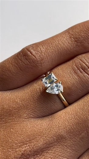 Two-stone and three-stone Diamond rings are in the spotlight! Which of these celebrity-inspired engagement rings have got you saying don’t mind if “I DO”? #AmericanSwiss #TheUltimateDuo #Diamonds | American Swiss