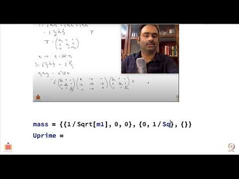 Normal modes of triatomic molecule using Mathematica