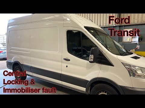 Ford Transit, central locking fault & immobiliser system malfunction