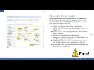 0 Workday Studio Demo