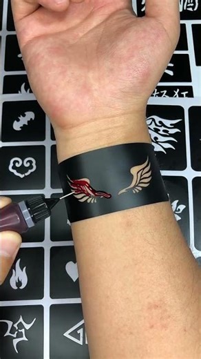 How to make temporary tattoo | Diy temporary tattoo sticker waterproof #Shorts207