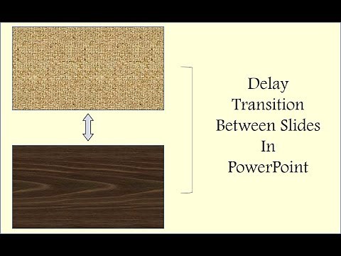 How to Delay Transition Between Slides in PowerPoint