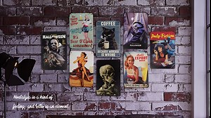 RUITUO Barmaid Welcome Sign,Vintage Metal Tin Sign Retro Poster Design for Cafes Bar Pub Beer Club Wall Home Decor 12x8 Inch