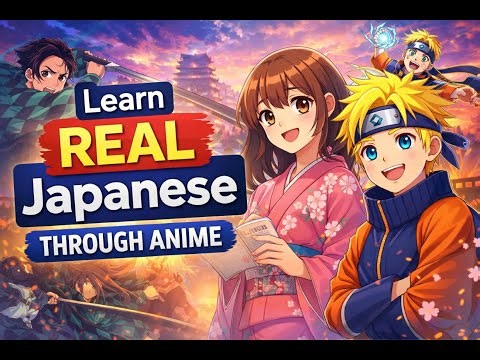 Learn real Japanese through anime