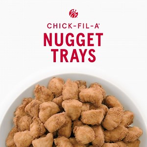 Little bites. Lots of family time. Share some yum this holiday season with a Chick-fil-A Nuggets Tray. Order it today. | Chick-fil-A