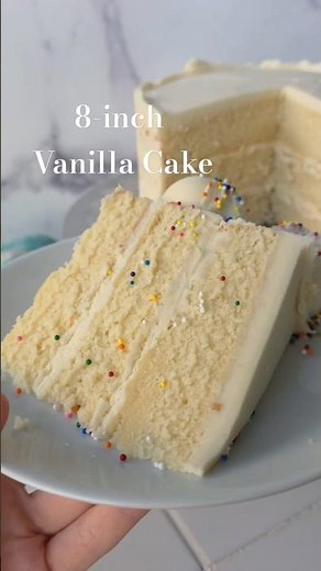 8-inch Vanilla Cake