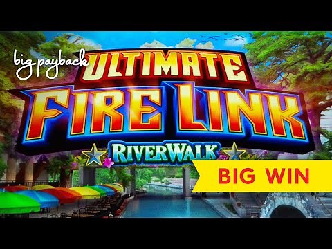 $10 BETS | NEW FIRE LINK! Ultimate Fire Link River Walk Slot - ALL FEATURES, NICE!