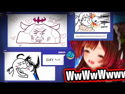 Roboco's Reactions To HoloEN and ID Girls' Drawings Are Priceless【Hololive】