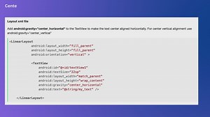 Center Align TextView Android Horizontally or Vertically