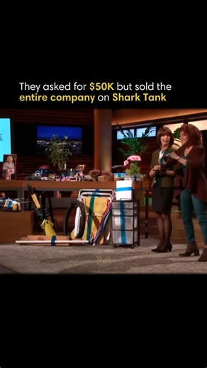 Wealth | Business | Mindset on Instagram: "Sisters Katherine Saltzberg and Lauri Fraser pitched Hugo’s Amazing Tape on Shark Tank - a reusable, adhesive‑free tape that sticks to itself. They originally asked for $50,000 for 50 % equity but ended up accepting an offer from Mark Cuban & Lori Greiner to buy the entire company for $100,000 (100 % ownership). The deal was emotional because the product honored their late father Hugo’s invention. Under Cuban and Greiner’s ownership, the business report