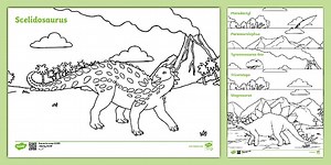 Dinosaur Colouring Sheets