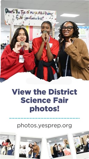 YES Prep Public Schools on Instagram: "Creativity and critical thinking were on full display at the District Science Fair. 🔬🏆 Students explored big questions, applied STEM skills, and showcased the kind of problem solving that helps them grow as confident learners and future leaders. A special shout out to the District Science Fair winners: 🥇 First place: Kaylee Guerra – West Secondary 🥈 Second place: Alice Sheffield – North Central Secondary 🥉 Third place: Alissa Salas – Southwest Secondar