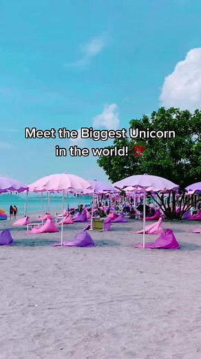 UnicornZilla 🦄 BIGGEST UNICORN in the World! 😱 #inflatableislandph #foryou #fyp #beach #beachvibes #unicorn #travel #tiktokphilippines