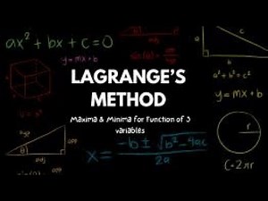 Lagrange's Method Of Multipliers for a function with 3 Variables | LACE