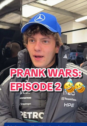 Prank wars: Episode II - Revenge of the Mechanics #f1 #formula1 #kimiantonelli #mercedesf1