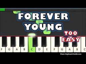 Forever Young by Alphaville on piano... but it's so slow and easy! ❤🎹