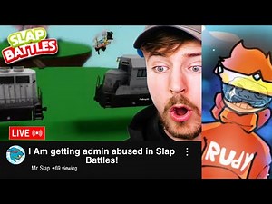 I Joined Slap Battles Streamers To ADMIN ABUSE On Them | Slap Battles Roblox