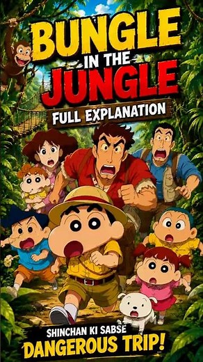 Movie shinchan : jungle in the bungle part - 1 explain in hindi