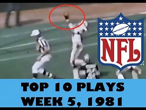 NFL Top 10 Plays: Week 5 (1981)