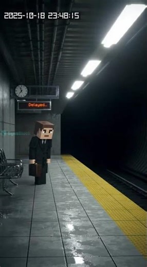 🚇 The Train That Never Came — Minecraft CCTV Mystery