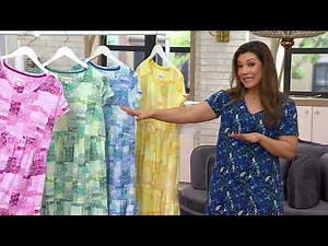 Stan Herman 100% Cotton Tiered Midi Dress on QVC