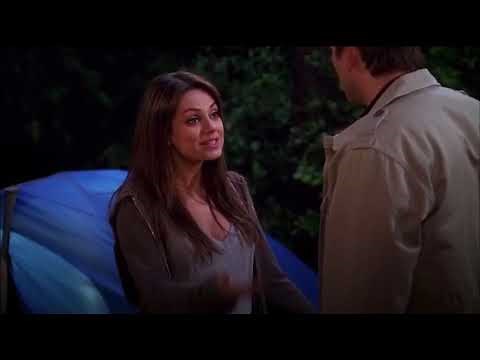 Mila Kunis and Ashton Kutcher scene in Two and a Half Men