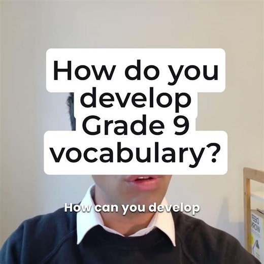 How do you develop Grade 9 vocabulary for GCSE English?