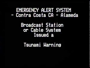 Emergency Alert System- Tsunami Warning San francisco