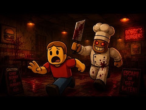 Escape Bobby’s Burgers Before You Get EATEN 🍔😱 (Scary Obby)
