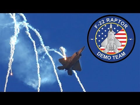 2024 U.S.A.F. F-22 Raptor Demo : Wings Over Solano Airshow [FULL DEMO w/ FLARES]