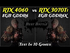RTX 4060 vs RTX 3070 Ti - Test In 10 Games - How Much Difference ?