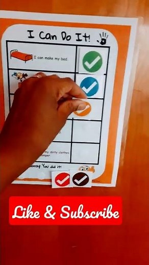 AMAZING DIY Chore Chart for Preschoolers and Kindergarteners